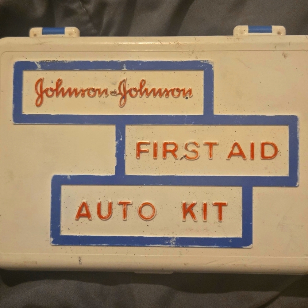 1960's Johnson & Johnson First Aid Auto Kit
